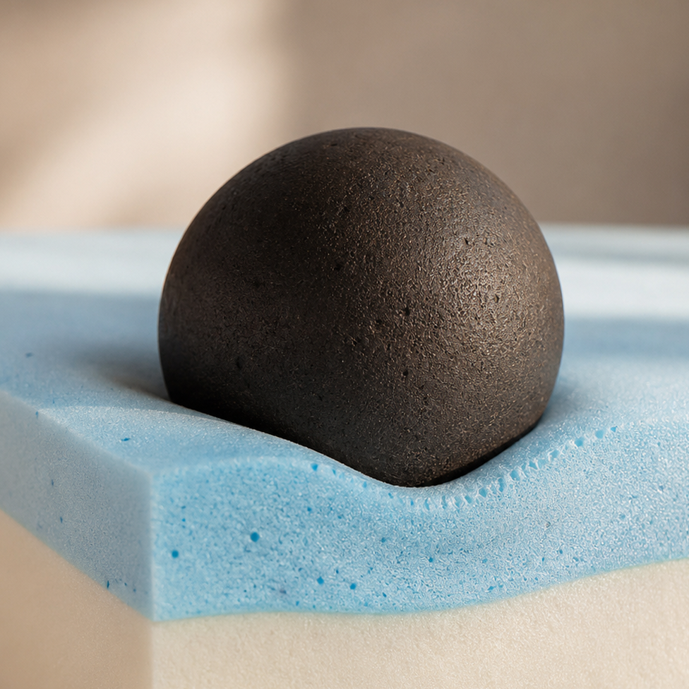 Absorbs movement instead of passing it on.