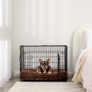 Puffer Brown Orthopaedic Crate Mat For Dogs