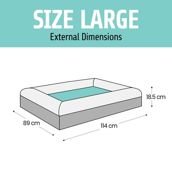 Size Large infographic