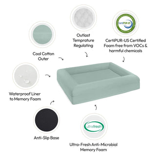 Cooling Dog Bed Eucalyptus Memory Foam Cooling