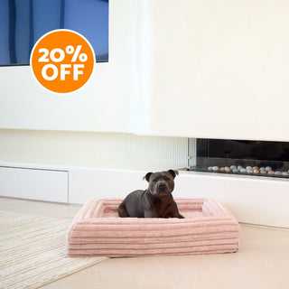 Memory Foam Dog Bed - Puffer Rosewater