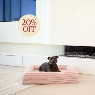Memory Foam Dog Bed - Puffer Rosewater