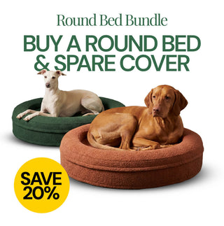Small Round Bed with Extra Cover Bundle