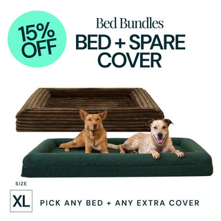 Extra Large Bed with Extra Cover Bundle