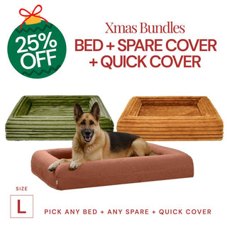Large Bed, Spare Zipper Cover & Quick Cover Bundle