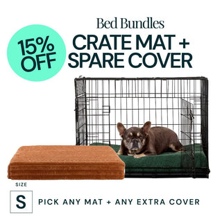 Small Crate Mat with Extra Cover Bundle