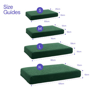 Bouclé Crate Mat - Forest Green
