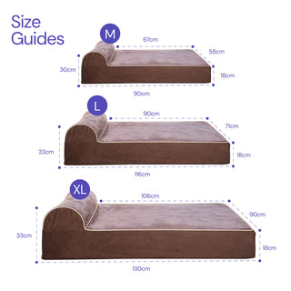 Grand Bed - Microsuede Brown