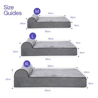 Grand Bed - Microsuede Grey