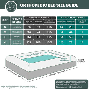 Memory Foam Dog Bed - Shag