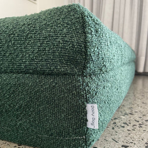 Memory Foam Dog Bed - Boucle Forest Green