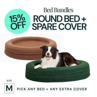 Medium Round Bed with Extra Cover Bundle