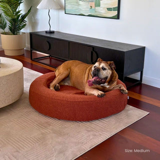 Round Quick Cover - Bouclé Terracotta