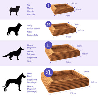 Memory Foam Dog Bed - Puffer Nutmeg