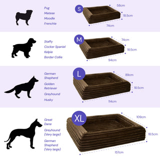 Memory Foam Dog Bed - Puffer Truffle