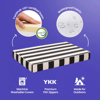Alfresco Bed - Stripe - Puffer