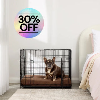 Boucle Brown Orthopaedic Crate Mat For Dogs