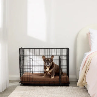 Boucle Brown Orthopaedic Crate Mat For Dogs