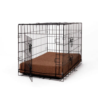 Boucle Brown Orthopaedic Crate Mat For Dogs