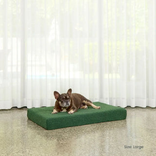 Bouclé Crate Mat Cover - Forest Green Bouclé