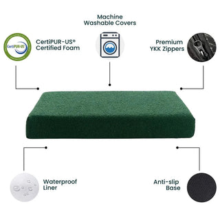 Bouclé Crate Mat - Forest Green Bouclé