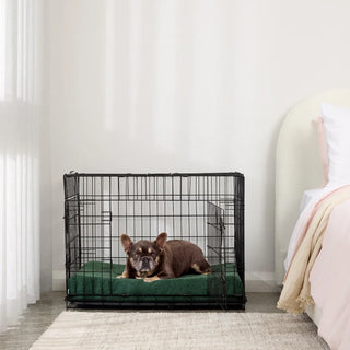 Boucle Green Orthopaedic Crate Mat For Dogs