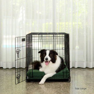 Bouclé Crate Mat - Forest Green Bouclé