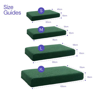 Bouclé Crate Mat - Forest Green - Bouclé