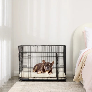 Boucle White Orthopaedic Crate Mat For Dogs