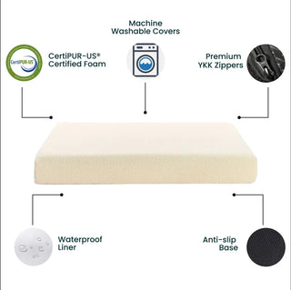 Bouclé Crate Mat - Ivory Bouclé