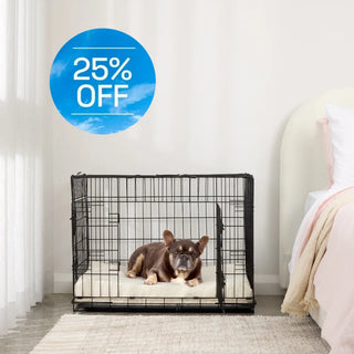 Boucle White Orthopaedic Crate Mat For Dogs