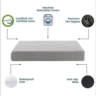 Bouclé Crate Mat - Pebble Bouclé