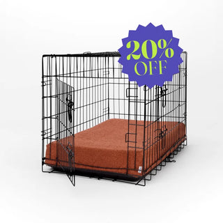 Boucle Brown Orthopaedic Crate Mat for Dogs