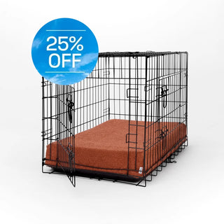 Boucle Brown Orthopaedic Crate Mat for Dogs