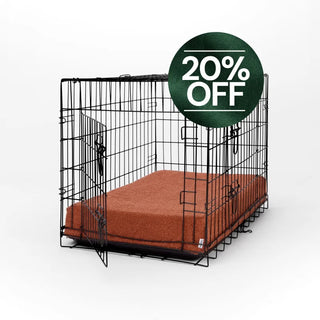 Boucle Brown Orthopaedic Crate Mat for Dogs