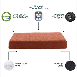 Bouclé Crate Mat - Terracotta Bouclé