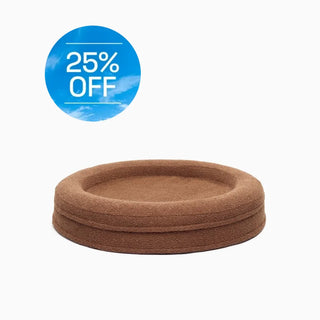 Bouclé Round Bed Cover - Cocoa Bouclé