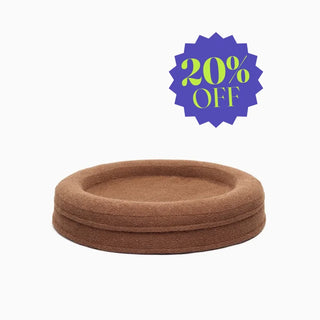 Bouclé Round Bed Cover - Cocoa Bouclé