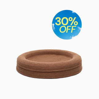 Bouclé Round Bed Cover - Cocoa Bouclé