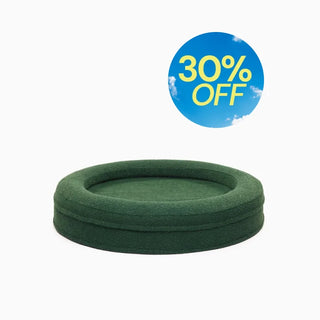 Bouclé Round Bed Cover - Forest Green Bouclé