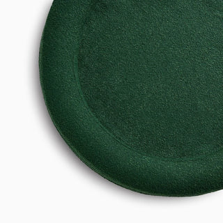 Bouclé Round Bed Cover - Forest Green Bouclé