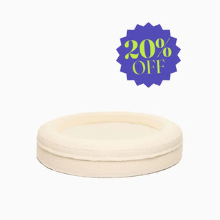 Bouclé Round Bed Cover - Ivory Bouclé