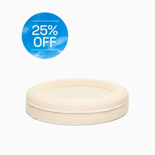 Bouclé Round Bed Cover - Ivory Bouclé