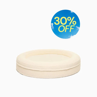 Bouclé Round Bed Cover - Ivory Bouclé