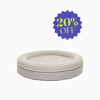 Bouclé Round Bed Cover - Pebble Bouclé