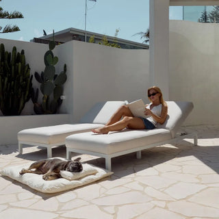 Cotton Lounger Cover - Natural