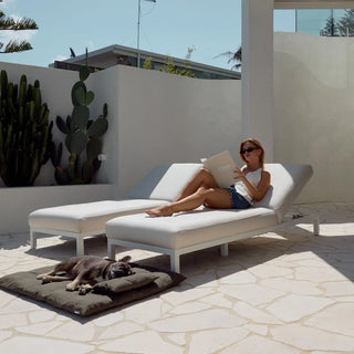 Cotton Lounger Cover - Seaweed