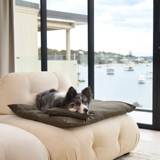Cotton Lounger Cover - Seaweed