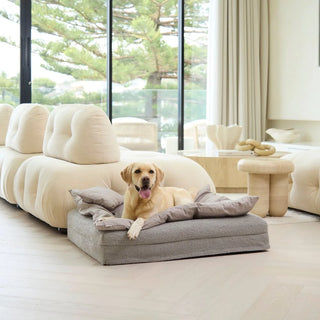 Cotton Lounger - Stone Grey