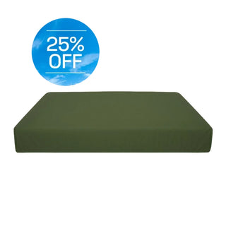 Crate Mat Cotton Fitted Sheet Quick Cover in Khaki Green